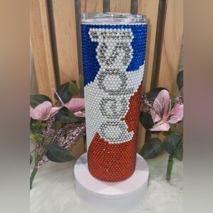Patriotic Rhinestone Tumbler